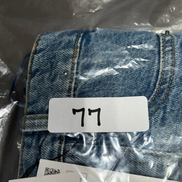 ZARA The Jean Top In Medium Blue Corset Womens Xs Strapless Bustier Denim NWT - Picture 11 of 11